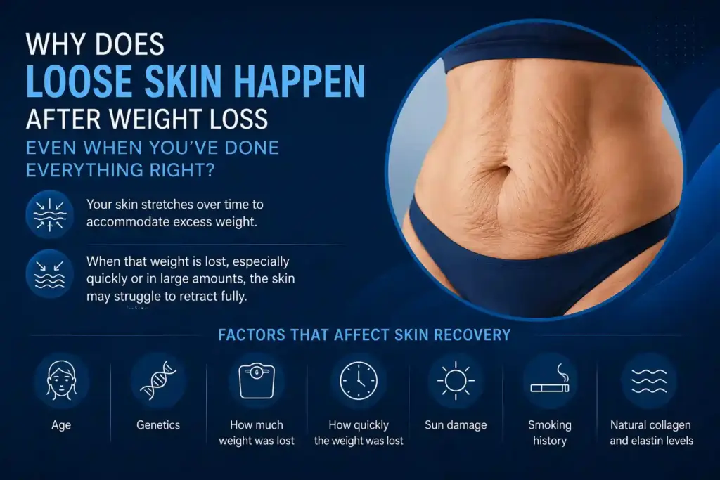 Why Does Loose Skin Happen After Weight Loss Even When You’ve Done Everything Right Stockport?