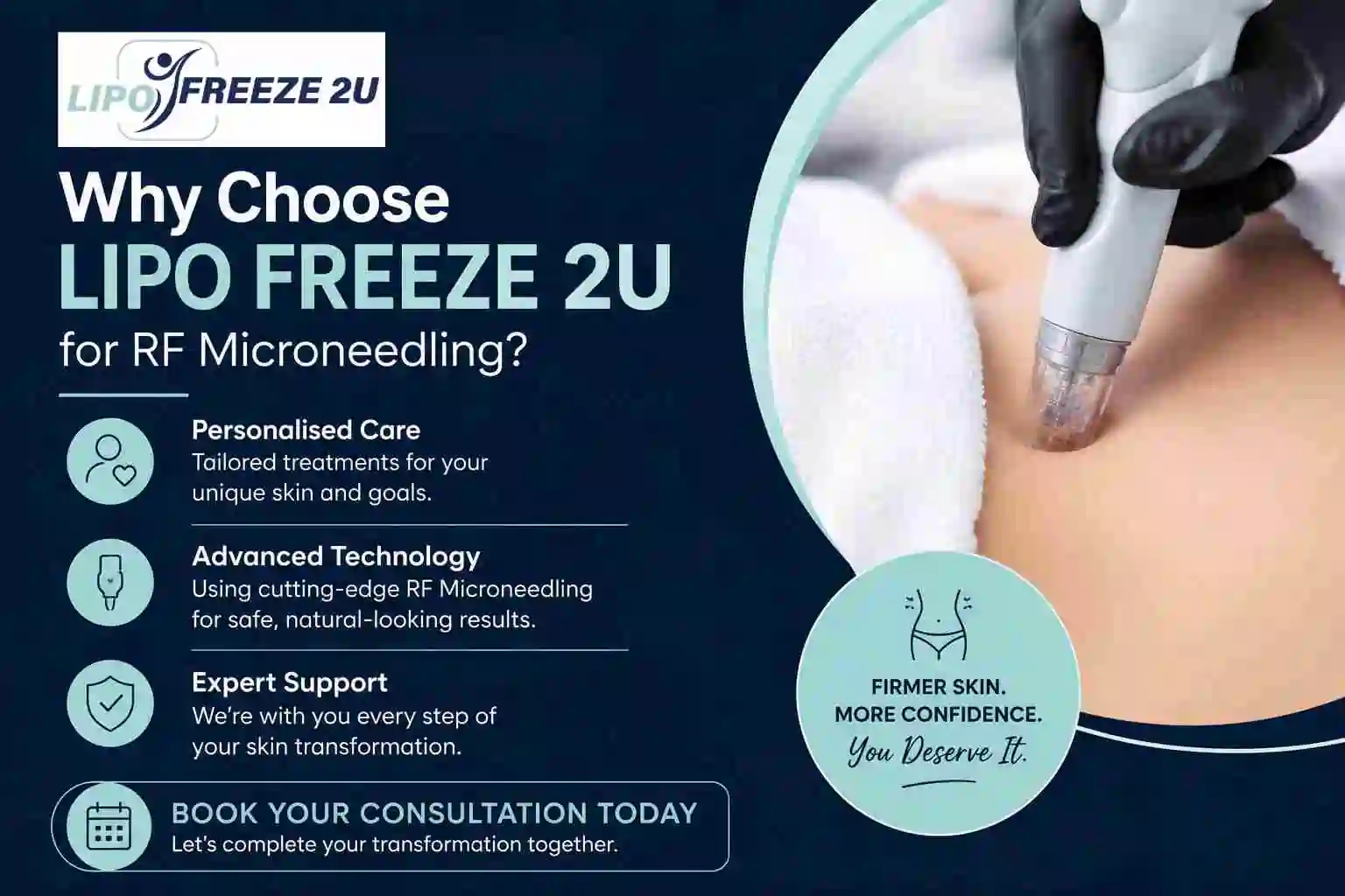 Why Choose LIPO FREEZE 2U for RF Microneedling Stockport?
